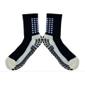 Nuevos calcetines de fútbol de deportes de equipo de estilo de cuadrícula de algodón de moda calcetines de fútbol antideslizantes